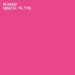 #E84687 - French Rose Color Image