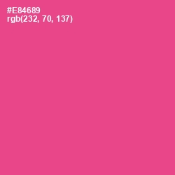 #E84689 - French Rose Color Image