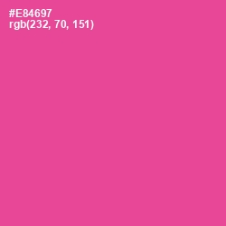 #E84697 - French Rose Color Image