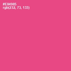 #E84985 - French Rose Color Image