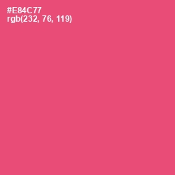 #E84C77 - Mandy Color Image