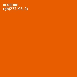 #E85D00 - Trinidad Color Image