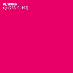 #E90066 - Rose Color Image
