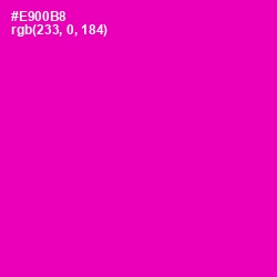 #E900B8 - Hollywood Cerise Color Image