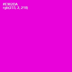 #E902DA - Purple Pizzazz Color Image