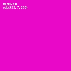 #E907C8 - Shocking Pink Color Image