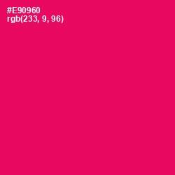 #E90960 - Rose Color Image