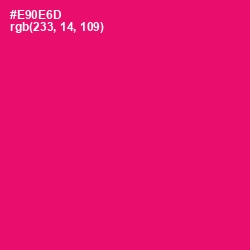 #E90E6D - Rose Color Image