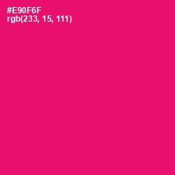 #E90F6F - Rose Color Image