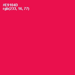 #E9104D - Razzmatazz Color Image