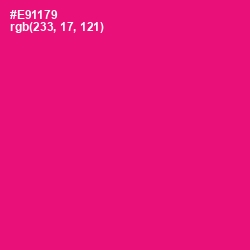 #E91179 - Rose Color Image