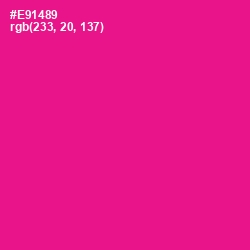 #E91489 - Hollywood Cerise Color Image