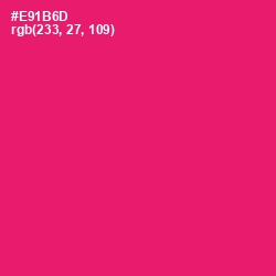 #E91B6D - Rose Color Image