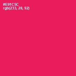 #E91C5C - Razzmatazz Color Image