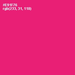 #E91F76 - Rose Color Image