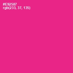 #E92587 - Wild Strawberry Color Image