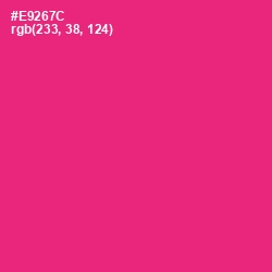 #E9267C - Cerise Red Color Image