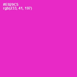 #E929C5 - Razzle Dazzle Rose Color Image