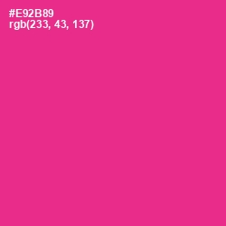 #E92B89 - Wild Strawberry Color Image