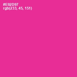 #E92D97 - Wild Strawberry Color Image