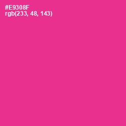 #E9308F - Wild Strawberry Color Image