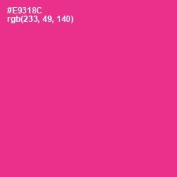 #E9318C - Wild Strawberry Color Image