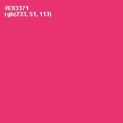 #E93371 - Cerise Red Color Image