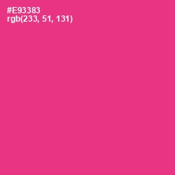 #E93383 - Wild Strawberry Color Image