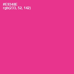 #E9348E - Wild Strawberry Color Image