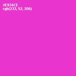 #E934CE - Razzle Dazzle Rose Color Image