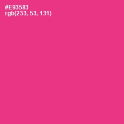 #E93583 - Wild Strawberry Color Image