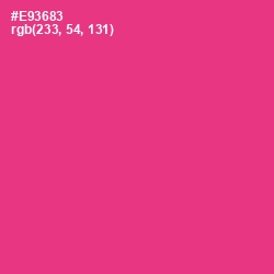 #E93683 - Wild Strawberry Color Image