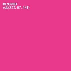 #E9398D - Wild Strawberry Color Image