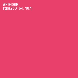 #E9406B - Mandy Color Image