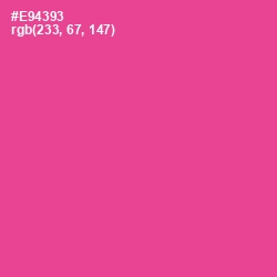 #E94393 - Violet Red Color Image