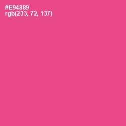 #E94889 - French Rose Color Image