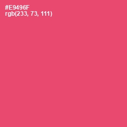 #E9496F - Mandy Color Image