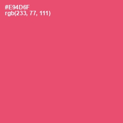 #E94D6F - Mandy Color Image