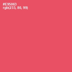 #E95063 - Mandy Color Image