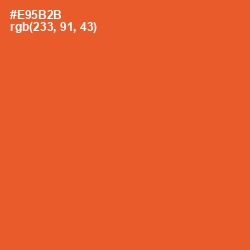 #E95B2B - Flamingo Color Image