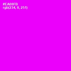 #EA00FB - Magenta / Fuchsia Color Image