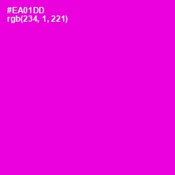 #EA01DD - Purple Pizzazz Color Image