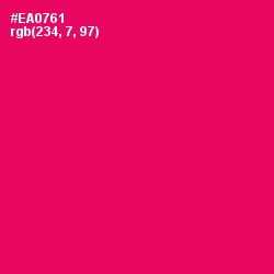 #EA0761 - Rose Color Image