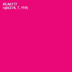 #EA0777 - Rose Color Image