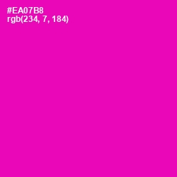 #EA07B8 - Hollywood Cerise Color Image