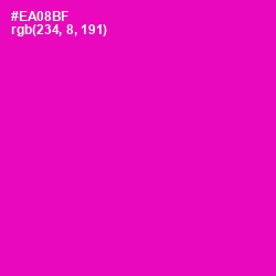 #EA08BF - Hollywood Cerise Color Image