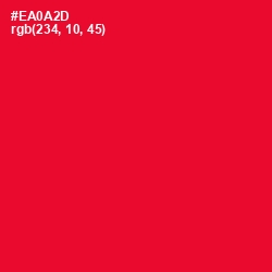 #EA0A2D - Red Ribbon Color Image