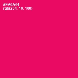 #EA0A64 - Rose Color Image