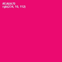 #EA0A70 - Rose Color Image