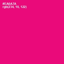 #EA0A7A - Rose Color Image